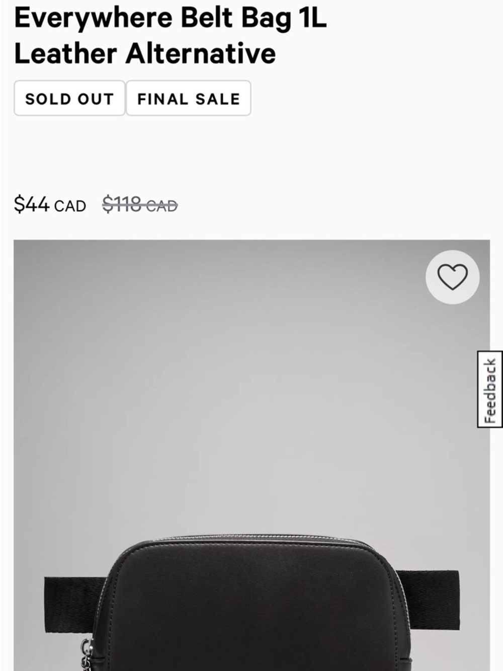 lululemon athletica Everywhere Belt Bag Mini in Black